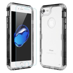 Funda Protector Triple Capa Apple iPhone 7 Transparente Gris